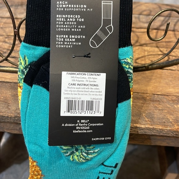 Men’s K Bell Novelty Crew Socks - Picture 4 of 7
